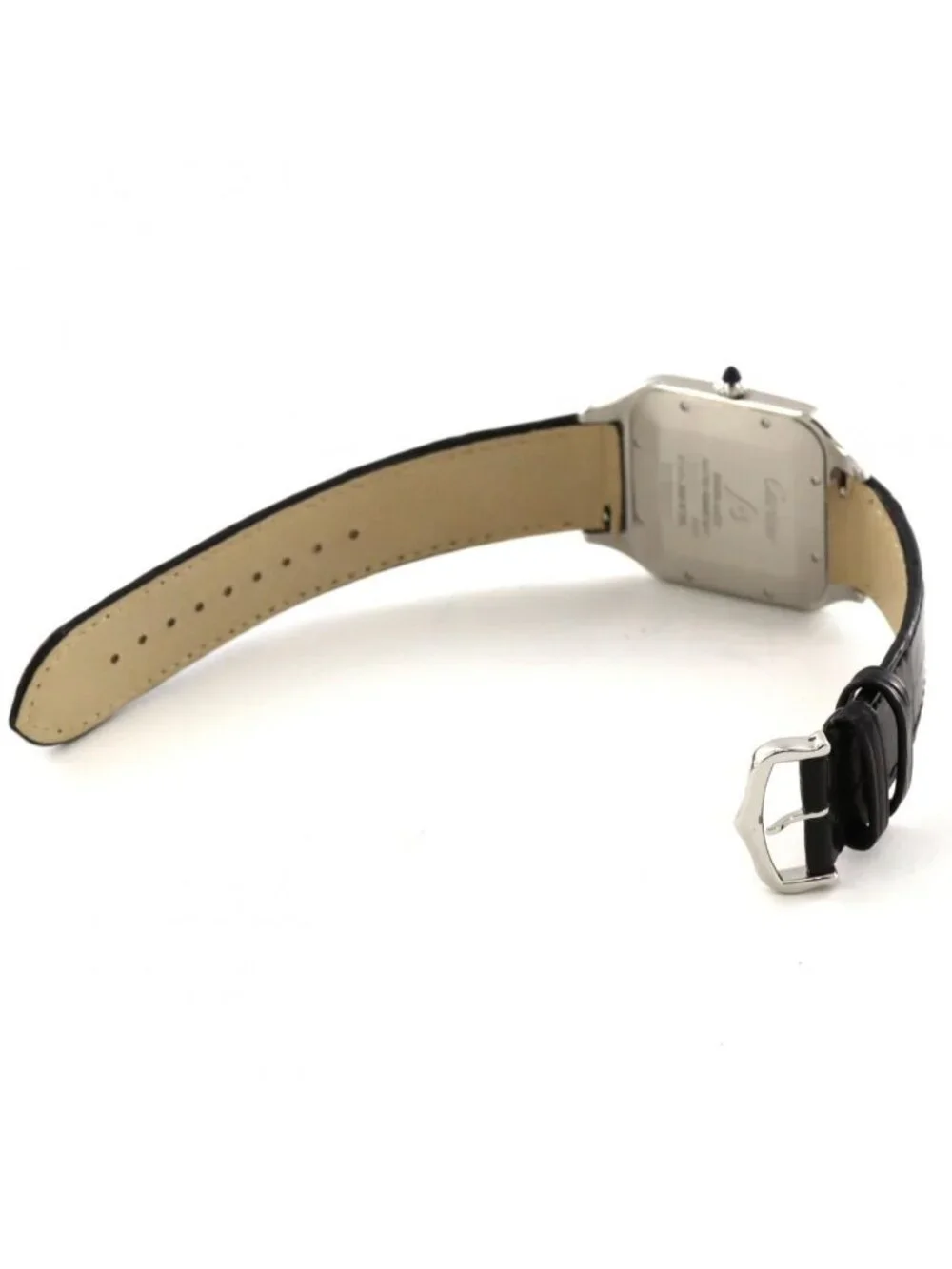 Cartier Santos Dumont XL 2 Stainless Steel Pink Gold Manual Wind